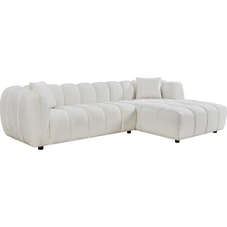 ΚΑΝΑΠΕΣ ΓΩΝΙΑ (ΔΕΞΙΑ) LYKKE HM3326.02R ΕΚΡΟΥ ΥΦΑΣΜΑ 280x89-165(η γωνία)x70Υεκ