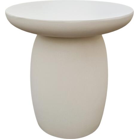 ΤΡΑΠΕΖΙ ΒΟΗΘΗΤΙΚΟ ΣΤΡΟΓΓΥΛΟ HIKARI HM6593.02 ΜΠΕΖ FIBER CEMENT Φ46x48Υεκ.