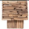 ΤΡΑΠΕΖΙ ΣΑΛΟΝΙΟΥ ΟΡΘΟΓΩΝΙΟ SPARROW HM18366 DRIFTWOOD--ΓΥΑΛΙ 105x45x47Υεκ.