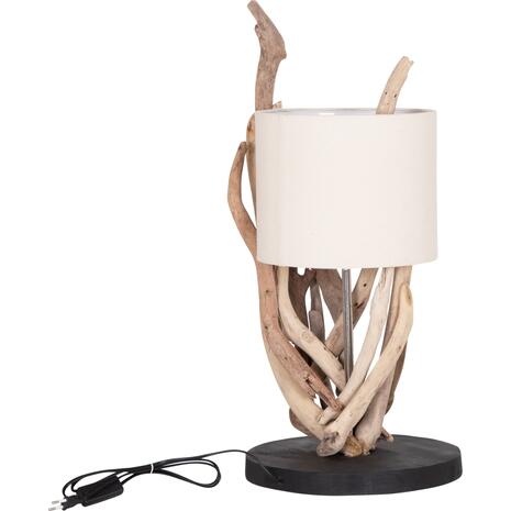 ΕΠΙΤΡΑΠΕΖΙΟ ΦΩΤΙΣΤΙΚΟ BRAMBLE HM4873 DRIFTWOOD & ΛΕΥΚΟ ΚΑΠΕΛΟ Φ28x65Υεκ.