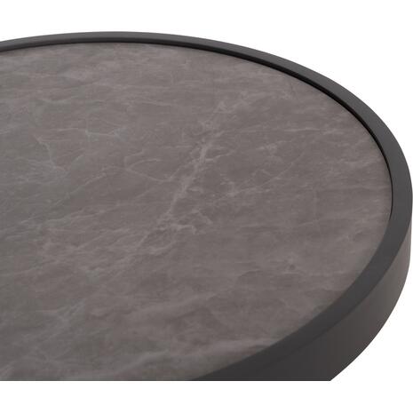 ΤΡΑΠΕΖΑΚΙ ΑΛΟΥΜΙΝΙΟΥ DEVIOUS SM6440.01 ΑΝΘΡΑΚΙ--ΓΚΡΙ SINTERED STONE TOP Φ45x41Υεκ.
