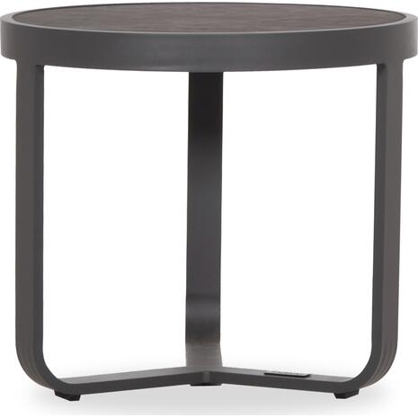 ΤΡΑΠΕΖΑΚΙ ΑΛΟΥΜΙΝΙΟΥ DEVIOUS SM6440.01 ΑΝΘΡΑΚΙ--ΓΚΡΙ SINTERED STONE TOP Φ45x41Υεκ.