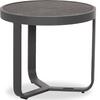 ΤΡΑΠΕΖΑΚΙ ΑΛΟΥΜΙΝΙΟΥ DEVIOUS SM6440.01 ΑΝΘΡΑΚΙ--ΓΚΡΙ SINTERED STONE TOP Φ45x41Υεκ.