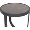 ΤΡΑΠΕΖΑΚΙ ΑΛΟΥΜΙΝΙΟΥ DEVIOUS SM6440.01 ΑΝΘΡΑΚΙ--ΓΚΡΙ SINTERED STONE TOP Φ45x41Υεκ.
