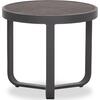 ΤΡΑΠΕΖΑΚΙ ΑΛΟΥΜΙΝΙΟΥ DEVIOUS SM6440.01 ΑΝΘΡΑΚΙ--ΓΚΡΙ SINTERED STONE TOP Φ45x41Υεκ.