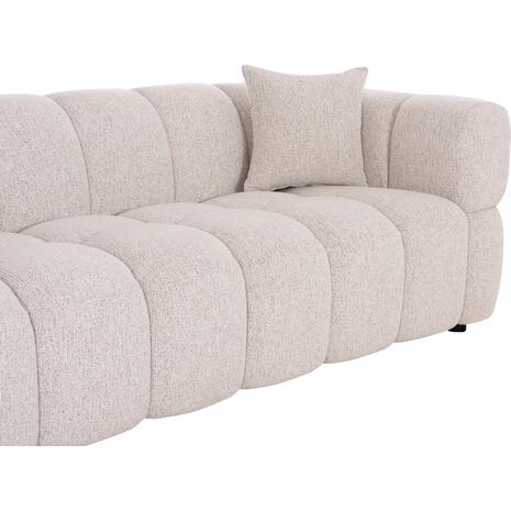 ΚΑΝΑΠΕΣ 3-ΘΕΣΙΟΣ NORIKA HM3331.02 ΕΚΡΟΥ ΥΦΑΣΜΑ 220x88x85Υεκ.