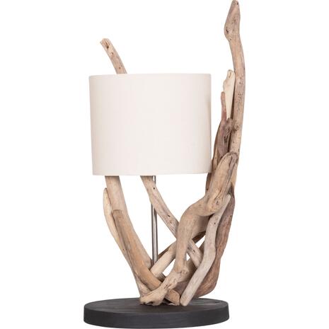 ΕΠΙΤΡΑΠΕΖΙΟ ΦΩΤΙΣΤΙΚΟ BRAMBLE HM4873 DRIFTWOOD & ΛΕΥΚΟ ΚΑΠΕΛΟ Φ28x65Υεκ.