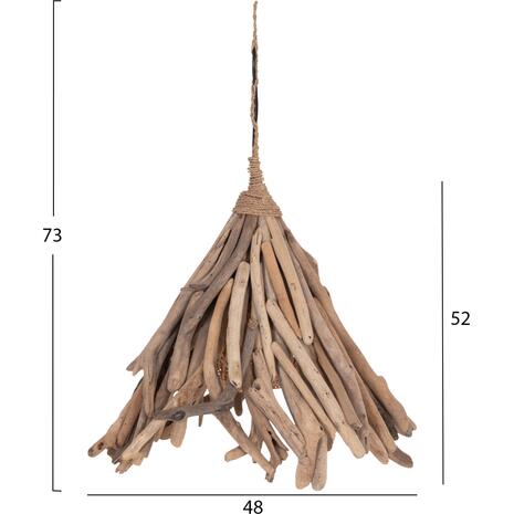 ΦΩΤΙΣΤΙΚΟ ΟΡΟΦΗΣ ΚΡΕΜΑΣΤΟ TREIT HM4875 DRIFTWOOD ΣΕ ΦΥΣΙΚΟ 48x54x52-73Υεκ [1xΕ27]