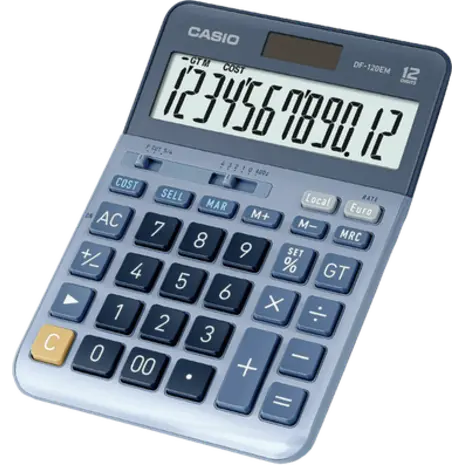 Αριθμομηχανή γραφείου Casio DF-120EM 12 ψηφίων 17.9x12.6cm