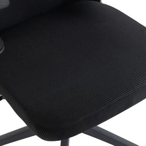 ΚΑΡΕΚΛΑ ΓΡΑΦΕΙΟΥ KESI HM1222.01 ΜΑΥΡO MESH & PP 52x50x122Υεκ.