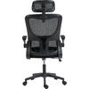ΚΑΡΕΚΛΑ ΓΡΑΦΕΙΟΥ KESI HM1222.01 ΜΑΥΡO MESH & PP 52x50x122Υεκ.
