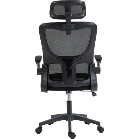ΚΑΡΕΚΛΑ ΓΡΑΦΕΙΟΥ KESI HM1222.01 ΜΑΥΡO MESH & PP 52x50x122Υεκ.