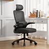 ΚΑΡΕΚΛΑ ΓΡΑΦΕΙΟΥ KESI HM1222.01 ΜΑΥΡO MESH & PP 52x50x122Υεκ.
