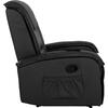 ΠΟΛΥΘΡΟΝΑ RELAX ΜΕ ΜΗΧΑΝΙΣΜΟ MASSAGE ROCCA HM0026.01 PU ΜΑΥΡΟ 88x90x80 εκ.
