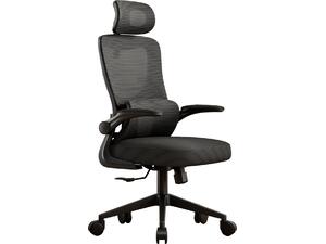 ΚΑΡΕΚΛΑ ΓΡΑΦΕΙΟΥ KESI HM1222.01 ΜΑΥΡO MESH & PP 52x50x122Υεκ.