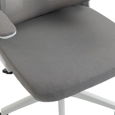 ΚΑΡΕΚΛΑ ΓΡΑΦΕΙΟΥ KESI HM1222.02 ΑΝΟΙΧΤΟ ΓΚΡΙ MESH--ΛΕΥΚΟ PP 52x50x122Υεκ.