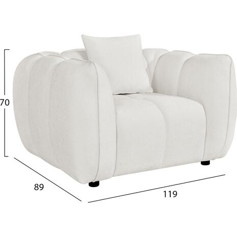 ΠΟΛΥΘΡΟΝΑ LYKKE HM3325.02 ΕΚΡΟΥ ΥΦΑΣΜΑ 119x89x70Υεκ
