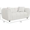 ΚΑΝΑΠΕΣ 2-ΘΕΣΙΟΣ LYKKE HM3324.02 ΕΚΡΟΥ ΥΦΑΣΜΑ 172x89x70Υεκ.
