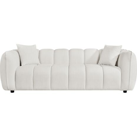 ΚΑΝΑΠΕΣ 3-ΘΕΣΙΟΣ LYKKE HM3323.02 ΕΚΡΟΥ ΥΦΑΣΜΑ 229x89x70Υεκ