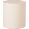 ΤΡΑΠΕΖΙ ΒΟΗΘΗΤΙΚΟ FIBER CEMENT ΣΤΡΟΓΓΥΛΟ KYOKO HM6592.02 ΜΠΕΖ Φ40x43Υεκ.