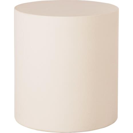 ΤΡΑΠΕΖΙ ΒΟΗΘΗΤΙΚΟ FIBER CEMENT ΣΤΡΟΓΓΥΛΟ KYOKO HM6592.02 ΜΠΕΖ Φ40x43Υεκ.