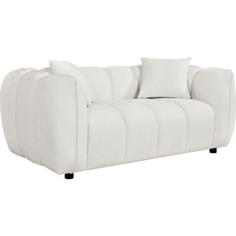 ΚΑΝΑΠΕΣ 2-ΘΕΣΙΟΣ LYKKE HM3324.02 ΕΚΡΟΥ ΥΦΑΣΜΑ 172x89x70Υεκ.