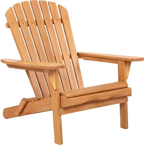 ΠΟΛΥΘΡΟΝΑ LOUNGE ΠΤΥΣΣΟΜΕΝΗ SKALL HM6619 ΞΥΛΟ TEAK ΦΥΣΙΚΟ 70x89x95Υεκ.