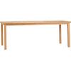 ΤΡΑΠΕΖΙ ΟΡΘΟΓΩΝΙΟ FINTO HM6616 ΞΥΛΟ TEAK--ΦΥΣΙΚΟ 200x100x75Υεκ.
