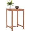 ΤΡΑΠΕΖΙ ΜΠΑΡ ΤΕΤΡΑΓΩΝΟ PRESSCOT HM18113 ΞΥΛΟ TEAK ΣΕ ΦΥΣΙΚΟ 70x70x105Υεκ.