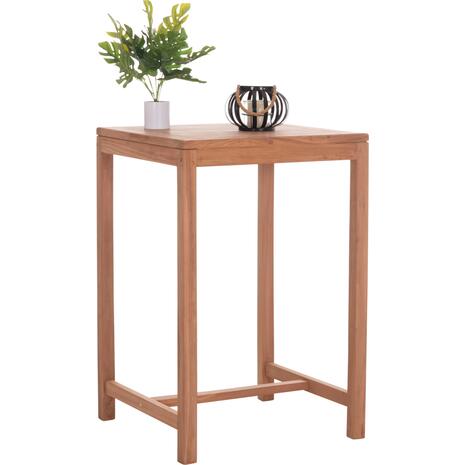 ΤΡΑΠΕΖΙ ΜΠΑΡ ΤΕΤΡΑΓΩΝΟ PRESSCOT HM18113 ΞΥΛΟ TEAK ΣΕ ΦΥΣΙΚΟ 70x70x105Υεκ.