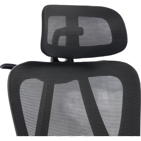 ΚΑΡΕΚΛΑ ΓΡΑΦΕΙΟΥ FRANTIC HM1224.01 ΜΑΥΡO MESH & ΠΟΛΥΠΡΟΠΥΛΕΝΙΟ 60x60x134Υεκ