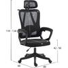 ΚΑΡΕΚΛΑ ΓΡΑΦΕΙΟΥ FRANTIC HM1224.01 ΜΑΥΡO MESH & ΠΟΛΥΠΡΟΠΥΛΕΝΙΟ 60x60x134Υεκ