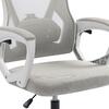 ΚΑΡΕΚΛΑ ΓΡΑΦΕΙΟΥ SALAS HM1223.02 P.P. ΛΕΥΚΟ-ΓΚΡΙ MESH ΥΦΑΣΜΑ 57x71x110-120Υεκ