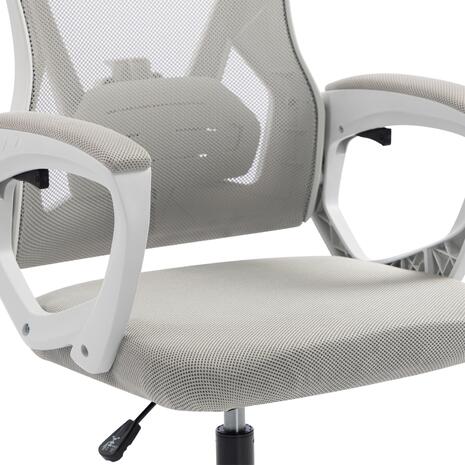 ΚΑΡΕΚΛΑ ΓΡΑΦΕΙΟΥ SALAS HM1223.02 P.P. ΛΕΥΚΟ-ΓΚΡΙ MESH ΥΦΑΣΜΑ 57x71x110-120Υεκ