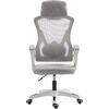 ΚΑΡΕΚΛΑ ΓΡΑΦΕΙΟΥ SALAS HM1223.02 P.P. ΛΕΥΚΟ-ΓΚΡΙ MESH ΥΦΑΣΜΑ 57x71x110-120Υεκ