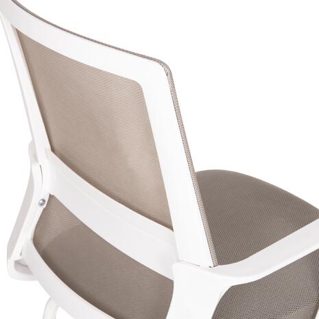 ΚΑΡΕΚΛΑ ΕΠΙΣΚΕΠΤΗ CASTER HM1228.02 ΛΕΥΚΟ ΜΕΤΑΛΛΟ/PP--ΑΝΟΙΧΤΟ ΓΚΡΙ MESH 58x56x93Υεκ (σετ 2 τεμαχίων)