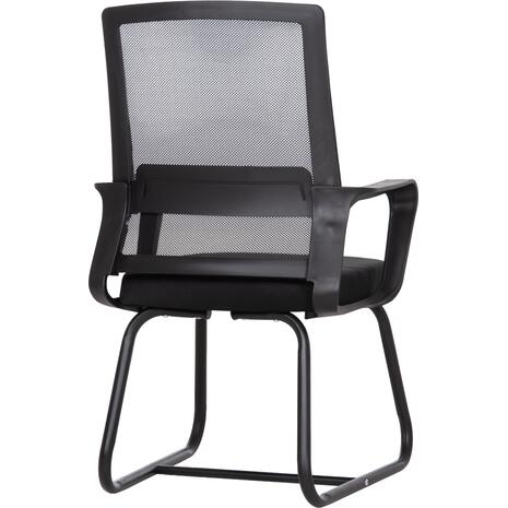 ΚΑΡΕΚΛΑ ΕΠΙΣΚΕΠΤΗ CASTER HM1228.01 PP--MESH--ΜΕΤΑΛΛΟ ΜΑΥΡΟ 46x52x94Υεκ (σετ 2 τεμαχίων)