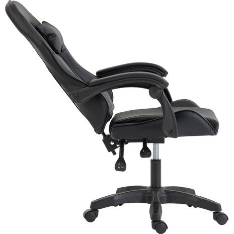 ΚΑΡΕΚΛΑ GAMING STRATUS HM1231.01 ΜΑΥΡΟ PVC--ΜΕ ΜΑΞIΛΑΡΑΚΙΑ ΜΕΣΗΣ/ΚΕΦΑΛΗΣ 62x62x119Υεκ