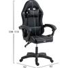 ΚΑΡΕΚΛΑ GAMING STRATUS HM1231.01 ΜΑΥΡΟ PVC--ΜΕ ΜΑΞIΛΑΡΑΚΙΑ ΜΕΣΗΣ/ΚΕΦΑΛΗΣ 62x62x119Υεκ