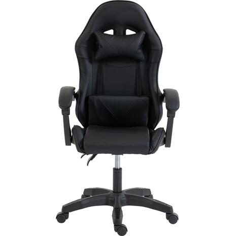 ΚΑΡΕΚΛΑ GAMING STRATUS HM1231.01 ΜΑΥΡΟ PVC--ΜΕ ΜΑΞIΛΑΡΑΚΙΑ ΜΕΣΗΣ/ΚΕΦΑΛΗΣ 62x62x119Υεκ