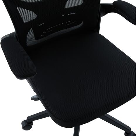 ΚΑΡΕΚΛΑ ΓΡΑΦΕΙΟΥ FLOATER HM1230.01 ΜΑΥΡO MESH & PP 62x62x106-116Υεκ