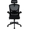 ΚΑΡΕΚΛΑ ΓΡΑΦΕΙΟΥ FLOATER HM1230.01 ΜΑΥΡO MESH & PP 62x62x106-116Υεκ