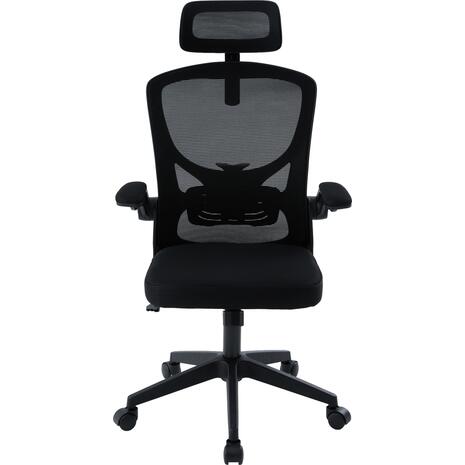 ΚΑΡΕΚΛΑ ΓΡΑΦΕΙΟΥ FLOATER HM1230.01 ΜΑΥΡO MESH & PP 62x62x106-116Υεκ