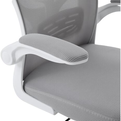 ΚΑΡΕΚΛΑ ΓΡΑΦΕΙΟΥ FLOATER HM1230.02 ΛΕΥΚΟ PP--ΑΝΟΙΧΤΟ ΓΚΡΙ MESH 62x62x106-116Υεκ