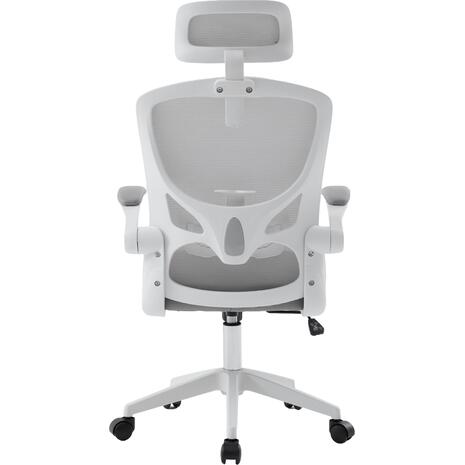 ΚΑΡΕΚΛΑ ΓΡΑΦΕΙΟΥ FLOATER HM1230.02 ΛΕΥΚΟ PP--ΑΝΟΙΧΤΟ ΓΚΡΙ MESH 62x62x106-116Υεκ