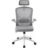 ΚΑΡΕΚΛΑ ΓΡΑΦΕΙΟΥ FLOATER HM1230.02 ΛΕΥΚΟ PP--ΑΝΟΙΧΤΟ ΓΚΡΙ MESH 62x62x106-116Υεκ
