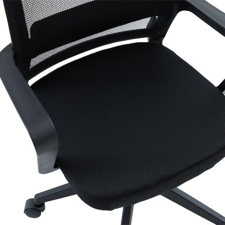 ΚΑΡΕΚΛΑ ΓΡΑΦΕΙΟΥ VELOCITY HM1229.01 ΜΑΥΡO MESH & PP 61x62x123Υεκ
