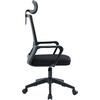ΚΑΡΕΚΛΑ ΓΡΑΦΕΙΟΥ VELOCITY HM1229.01 ΜΑΥΡO MESH & PP 61x62x123Υεκ