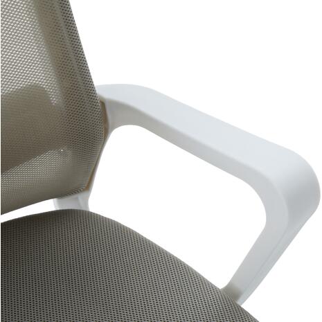 ΚΑΡΕΚΛΑ ΓΡΑΦΕΙΟΥ VELOCITY HM1229.02 ΛΕΥΚΟ PP--ΑΝΟΙΧΤΟ ΓΚΡΙ MESH 61x62x123Υεκ