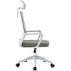ΚΑΡΕΚΛΑ ΓΡΑΦΕΙΟΥ VELOCITY HM1229.02 ΛΕΥΚΟ PP--ΑΝΟΙΧΤΟ ΓΚΡΙ MESH 61x62x123Υεκ